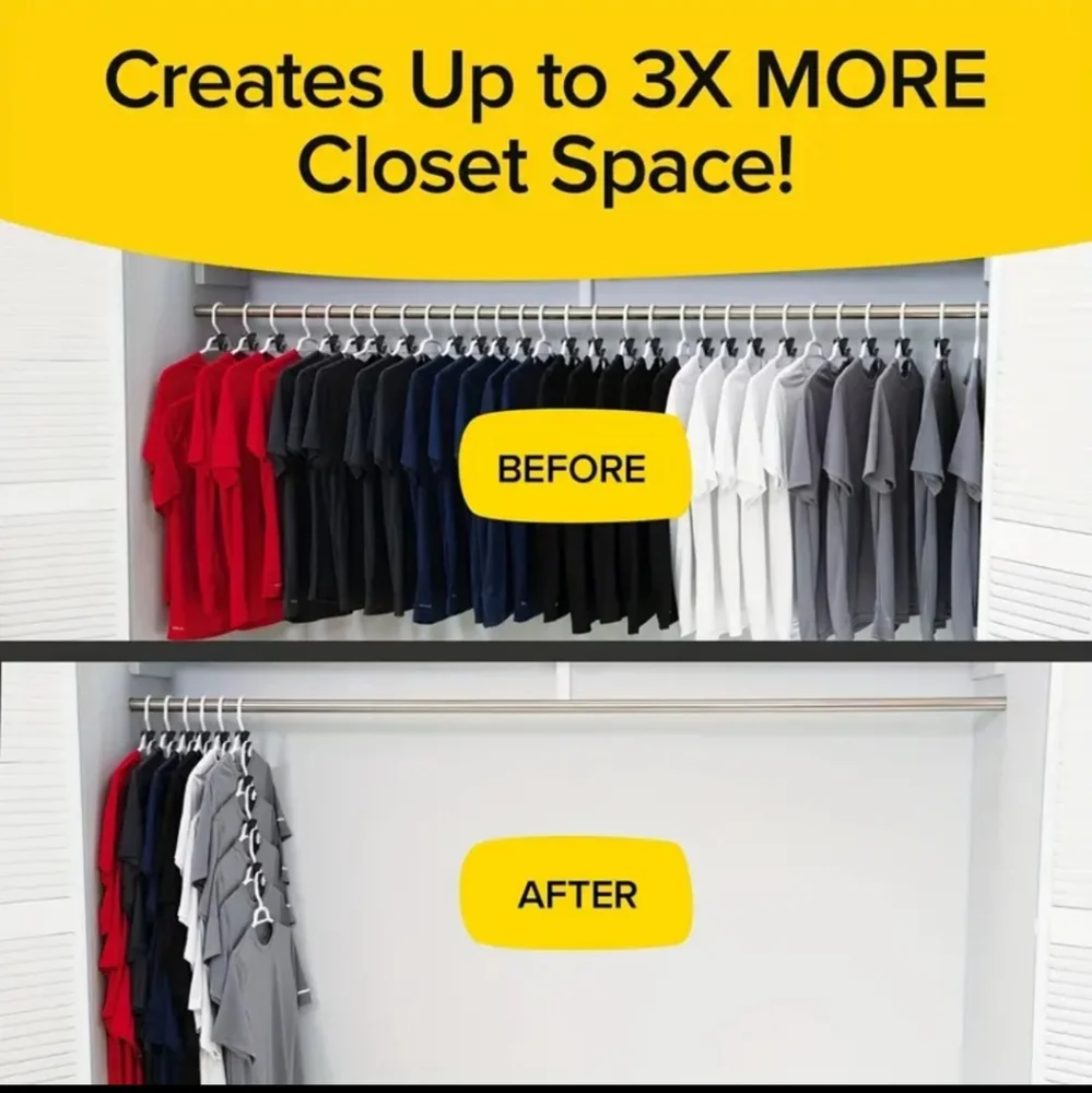 : 36 New Space saver Triangles Hanger Hooks Closet clothes Organizer